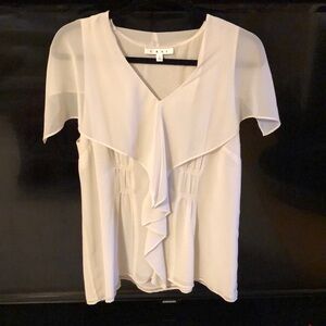 CAbi Whisper blouse cream size large
